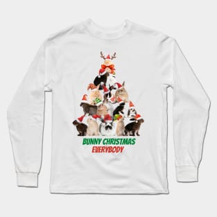 Funny Bunnies Tree Long Sleeve T-Shirt